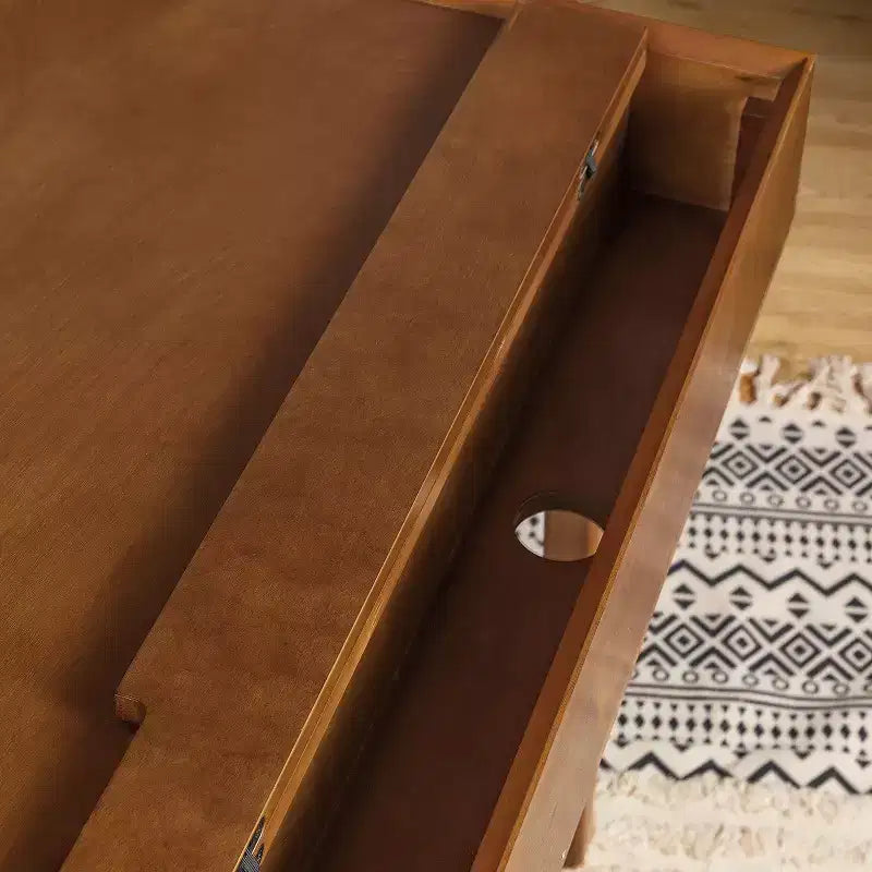71.5" Writing Desk with Built-in Power Outlets & Storage Drawer, MDF Veneer