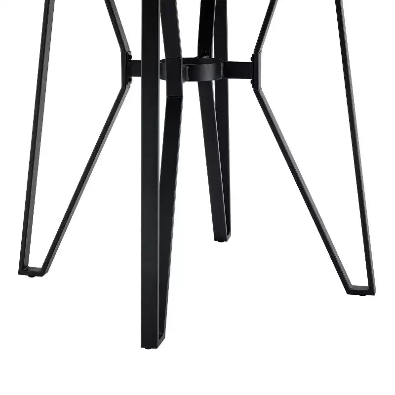 46.85" Round Counter Height Dining Table for 4, Modern Hairpin Legs