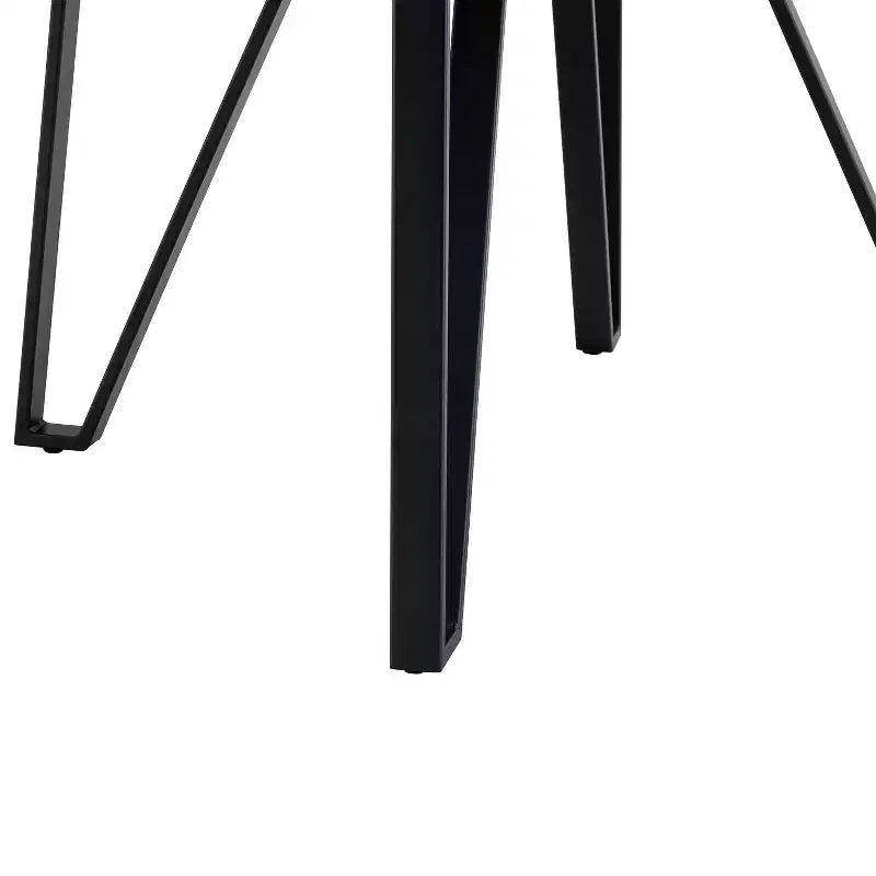 46.85" Round Counter Height Dining Table for 4, Modern Hairpin Legs