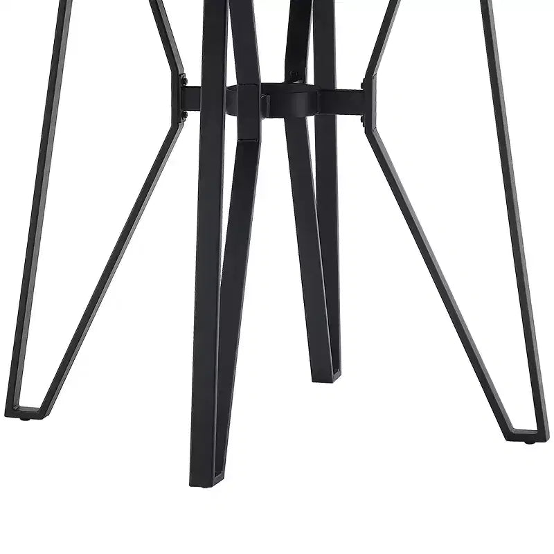 46.85" Round Counter Height Dining Table for 4, Modern Hairpin Legs