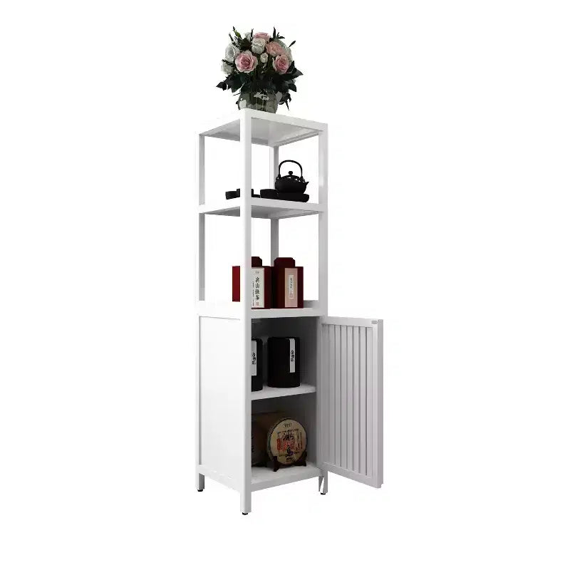 Bamboo Freestanding Bathroom Storage Cabinet with 2 Shelves & 1 Door
