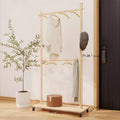 Wooden Valet Stand for Men Women, Clothing Rack with Drawer,Coat Hanger,Tray Organizer,Necktie Bar,Shoe Shelf, Suit Valet for Bedroom Office Entryway