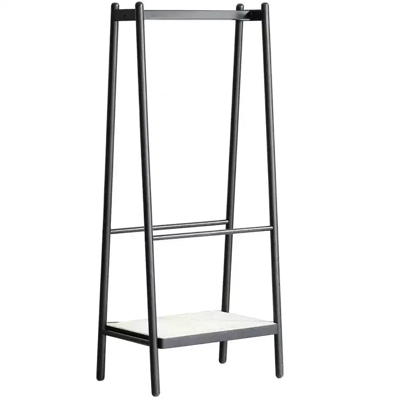 Wooden Valet Stand for Men Women, Clothing Rack with Drawer,Coat Hanger,Tray Organizer,Necktie Bar,Shoe Shelf, Suit Valet for Bedroom Office Entryway