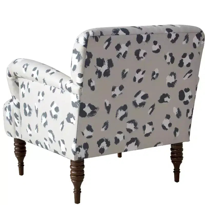 Patterned Upholstered Accent Chair, Bold Print, Living Room Statement Seating