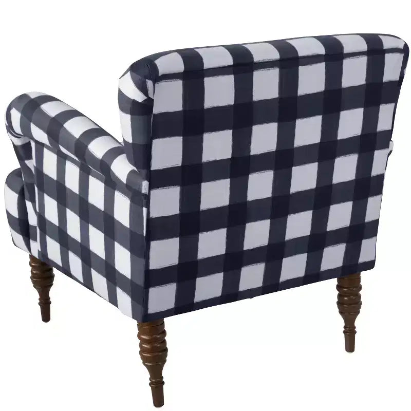 Patterned Upholstered Accent Chair, Bold Print, Living Room Statement Seating