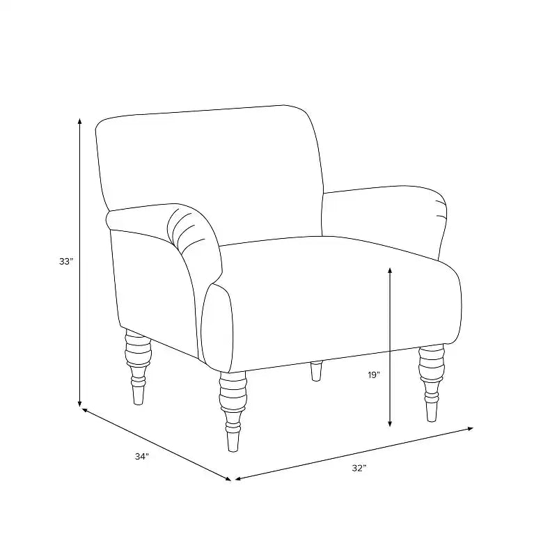 Patterned Upholstered Accent Chair, Bold Print, Living Room Statement Seating